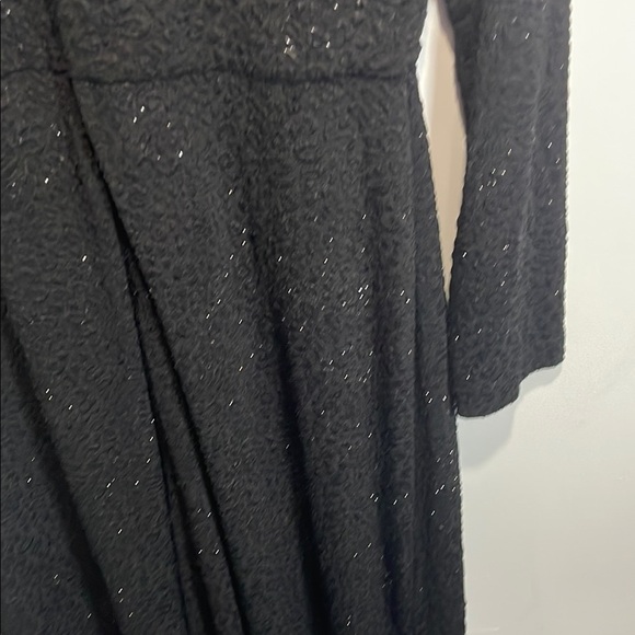 ALFANI Black Textured Glitter Twist-waist Sheath Dress - Picture 12 of 13